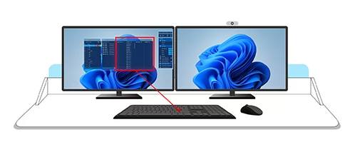 Highlights of Quad-view KVM Receiver-HDMI