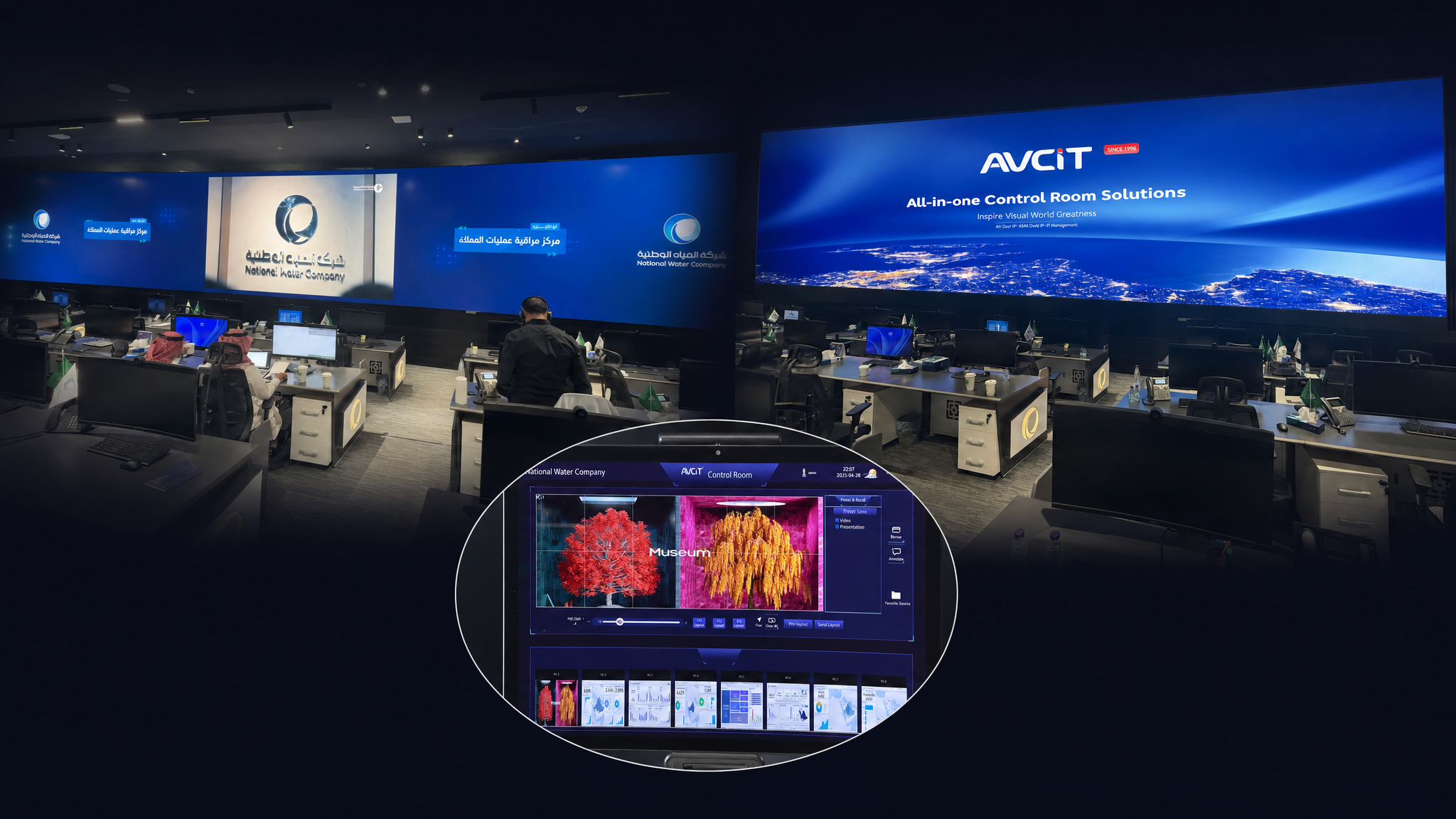 AVCiT Deploys IP-based KVM System for National Water Company of Saudi Arabia's Control Center
